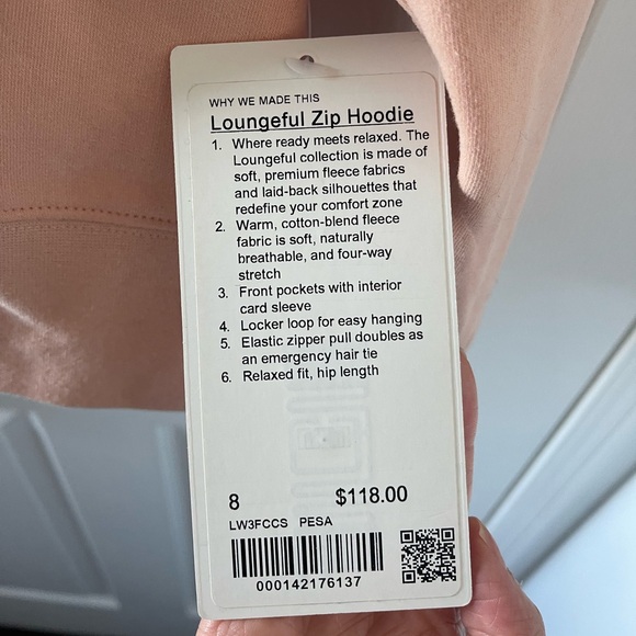 NWT lululemon Loungeful Zip Hoodie - Picture 2 of 2